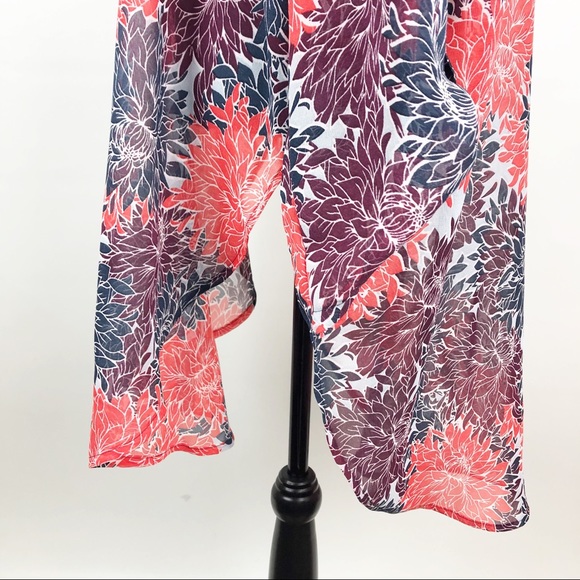 Vincenté | Sheer Floral Blouse | 3x - Picture 5 of 8